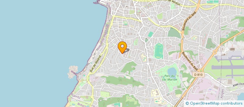 localisation de l'entreprise MONSIEUR SEBASTIEN FAGOAGA à BIARRITZ