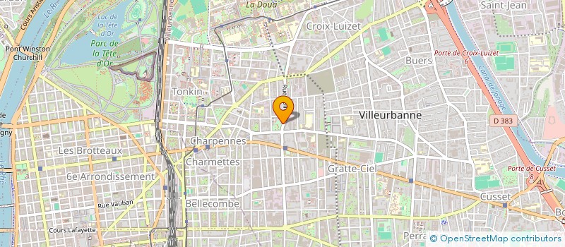 localisation de l'entreprise MONSIEUR SEBASTIEN FALLAIX  VILLEURBANNE