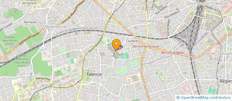 localisation de l'entreprise MONSIEUR SEBASTIEN FALLET  TALENCE