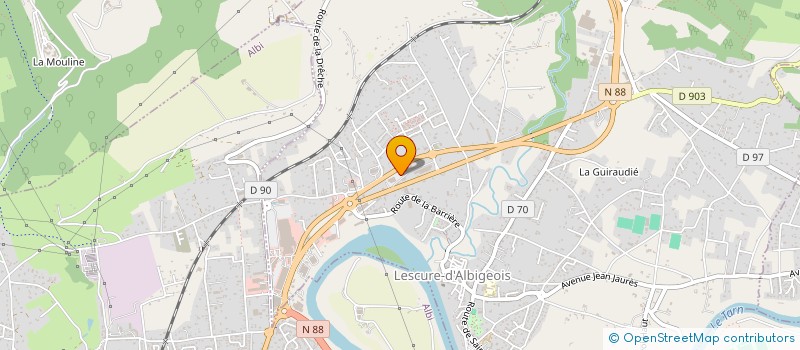 localisation de l'entreprise MONSIEUR SEBASTIEN FARJOUNEL  LE SEQUESTRE