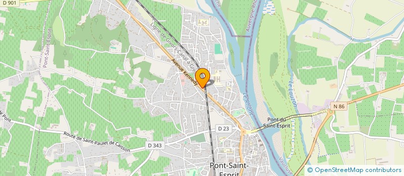 localisation de l'entreprise MONSIEUR SEBASTIEN FAUQUET  PONT-SAINT-ESPRIT