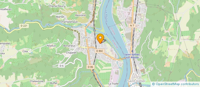 localisation de l'entreprise MONSIEUR SEBASTIEN FAURIAT à SARRAS