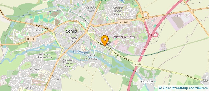 localisation de l'entreprise MONSIEUR SEBASTIEN FAUTERRE  SENLIS