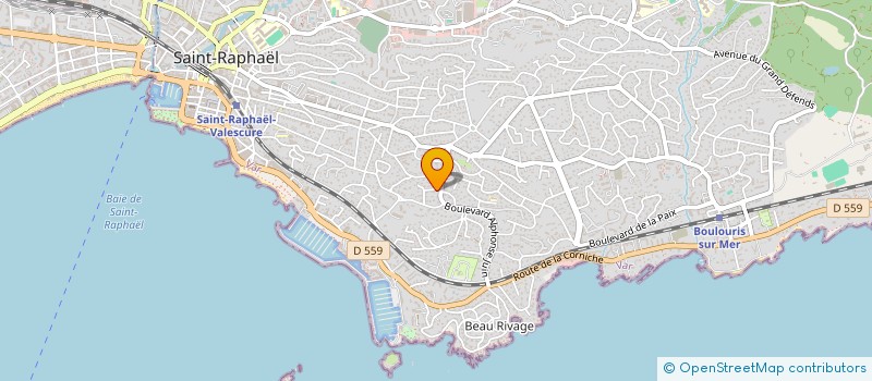 localisation de l'entreprise MONSIEUR SEBASTIEN FAVIER  SAINT-RAPHAEL