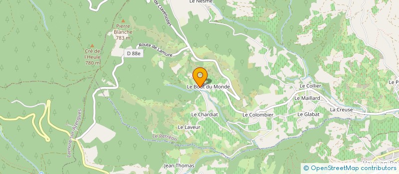 localisation de l'entreprise MONSIEUR SEBASTIEN FAVRE  LE PERREON