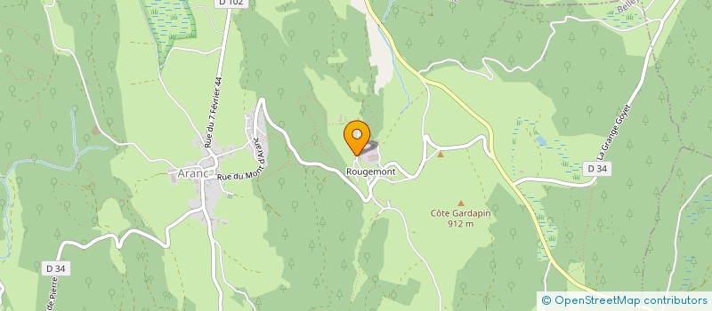 localisation de l'entreprise MONSIEUR SEBASTIEN FEIBEL  ARANC