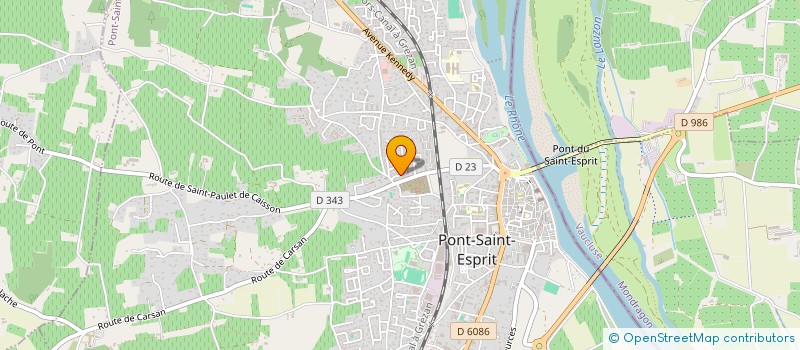 localisation de l'entreprise MONSIEUR SEBASTIEN FEMINIER  BOLLENE