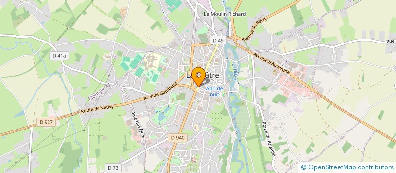 localisation de l'entreprise MONSIEUR SEBASTIEN FENDRIKOFF à LA CHATRE