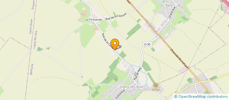 localisation de l'entreprise MONSIEUR SEBASTIEN FERETZ à LIGNY-LES-AIRE