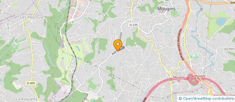 localisation de l'entreprise MONSIEUR SEBASTIEN FERRAZ à MOUGINS