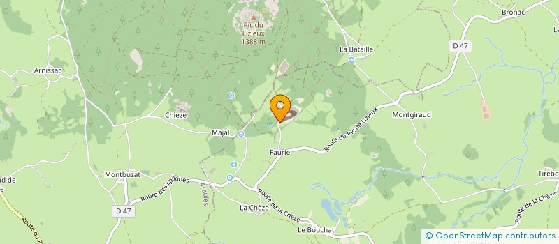 localisation de l'entreprise MONSIEUR SEBASTIEN FERRIER  MAZET-SAINT-VOY