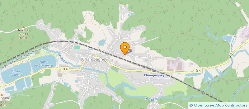 localisation de l'entreprise MONSIEUR SEBASTIEN FERRY  CHAMPAGNEY