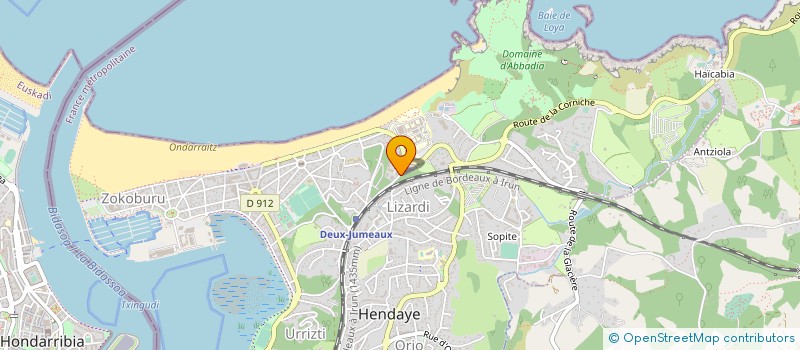 localisation de l'entreprise MONSIEUR SEBASTIEN FILIATREAU  HENDAYE