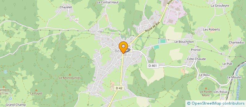 localisation de l'entreprise MONSIEUR SEBASTIEN FILIOL  BEAUZAC