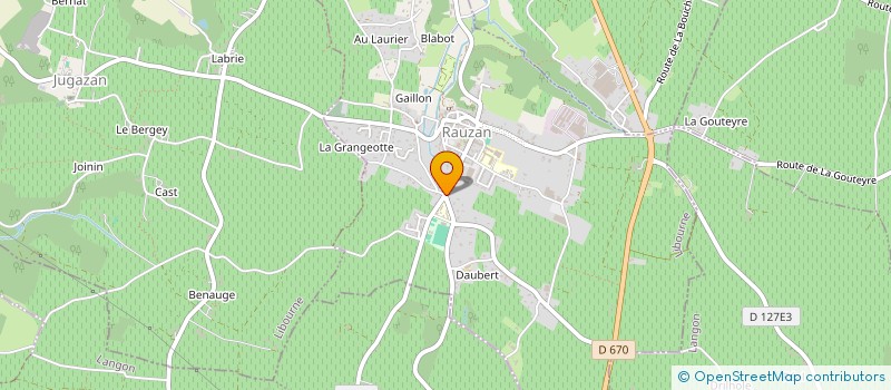 localisation de l'entreprise MONSIEUR SEBASTIEN FILLATRE  RAUZAN