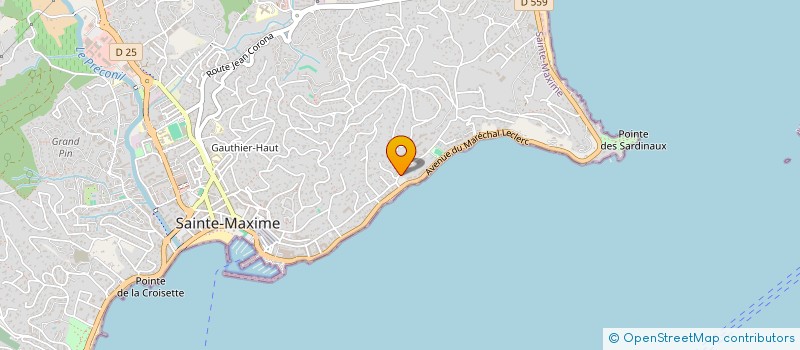 localisation de l'entreprise MONSIEUR SEBASTIEN FINE à SAINTE-MAXIME