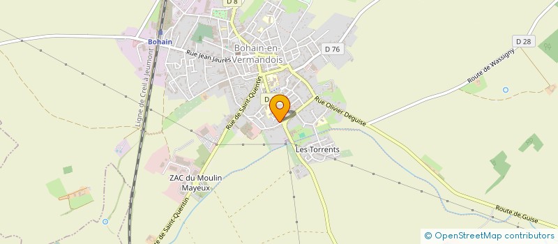 localisation de l'entreprise MONSIEUR SEBASTIEN FLAMANT  BOHAIN-EN-VERMANDOIS
