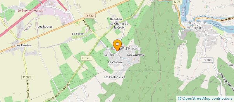 localisation de l'entreprise MONSIEUR SEBASTIEN FLANDIN  LA BAUME-D'HOSTUN