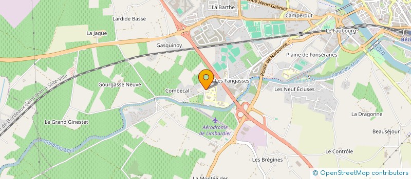 localisation de l'entreprise MONSIEUR SEBASTIEN FLANDRIN  BEZIERS