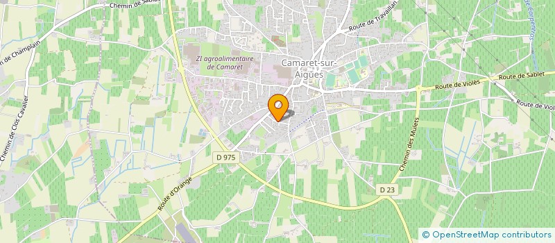 localisation de l'entreprise MONSIEUR SEBASTIEN FLAUDER  CAMARET-SUR-AIGUES