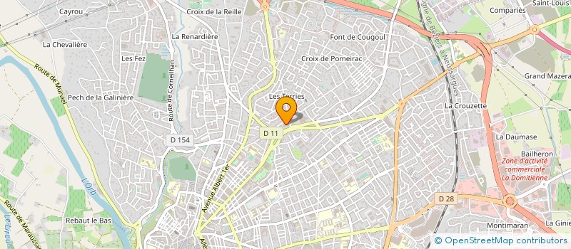 localisation de l'entreprise MONSIEUR SEBASTIEN FLAVIER à BEZIERS