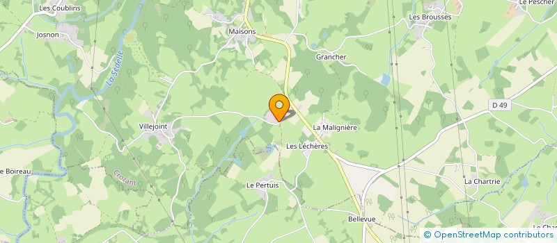 localisation de l'entreprise MONSIEUR SEBASTIEN FLEUR à CROZANT