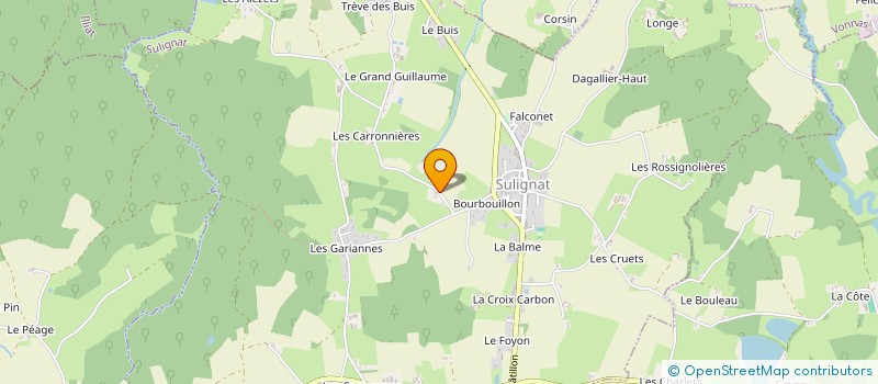 localisation de l'entreprise MONSIEUR SEBASTIEN FLEURIAL  SULIGNAT