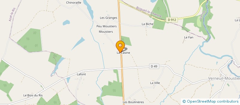 localisation de l'entreprise MONSIEUR SEBASTIEN FLEURY à VERNEUIL-MOUSTIERS