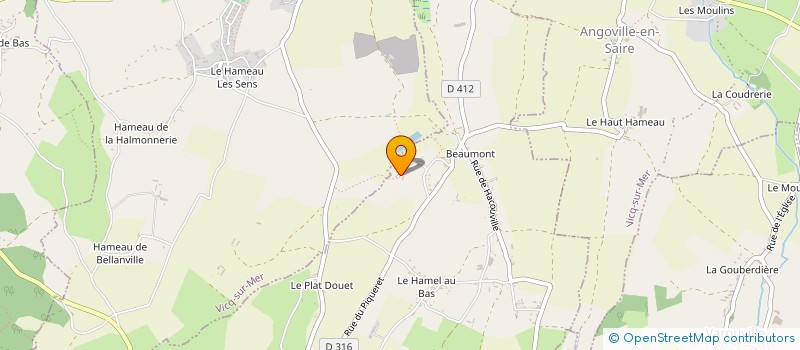 localisation de l'entreprise MONSIEUR SEBASTIEN FLEURY  SAINT-PIERRE-EGLISE