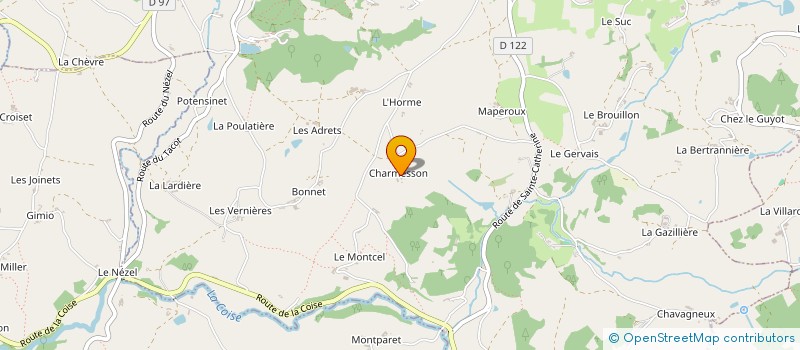 localisation de l'entreprise MONSIEUR SEBASTIEN FONTAGNERES  SAINT MARTIN EN HAUT