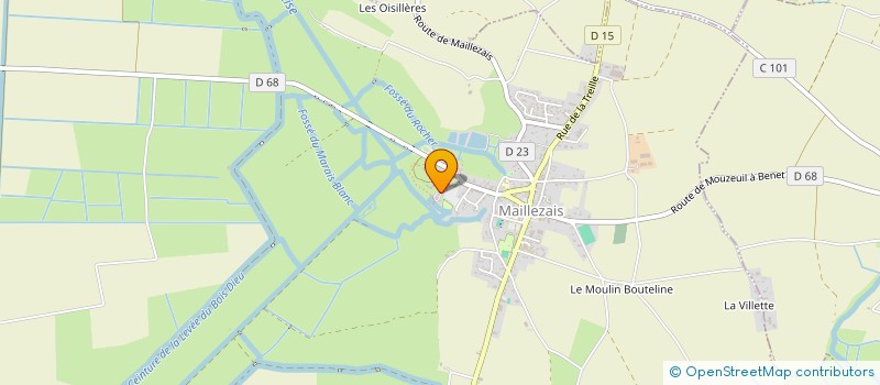 localisation de l'entreprise MONSIEUR SEBASTIEN FONTENEAU  MAILLEZAIS