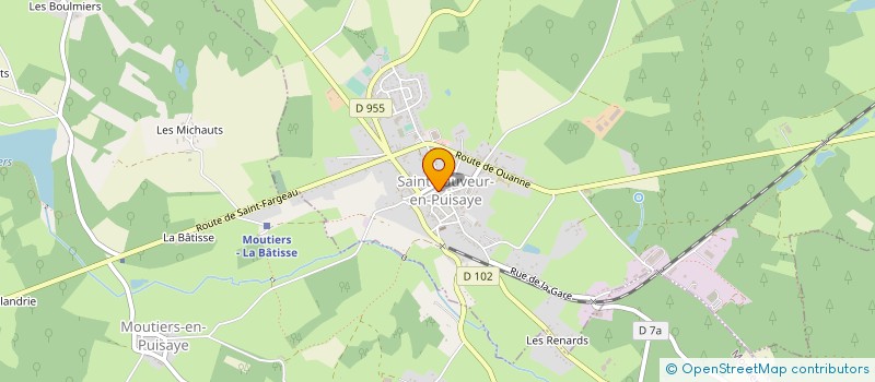 localisation de l'entreprise MONSIEUR SEBASTIEN FOSSOYEUX  SAINT-SAUVEUR-EN-PUISAYE