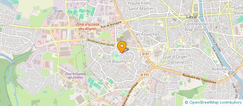localisation de l'entreprise MONSIEUR SEBASTIEN FOUCHER à LAVAL