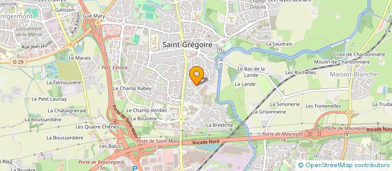 localisation de l'entreprise MONSIEUR SEBASTIEN FOUCHER  SAINT-GREGOIRE