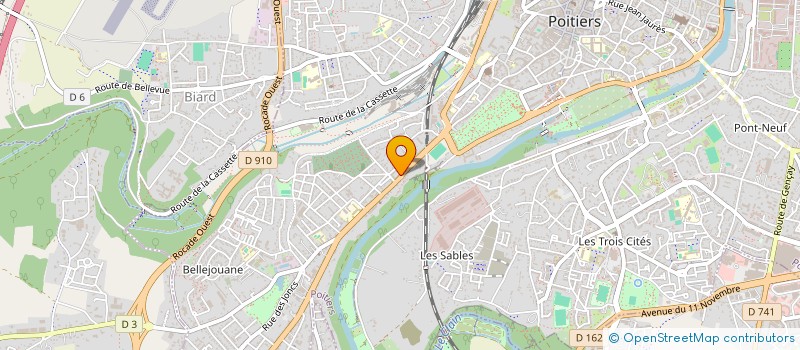 localisation de l'entreprise MONSIEUR SEBASTIEN FOUET  POITIERS