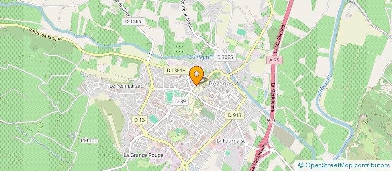 localisation de l'entreprise MONSIEUR SEBASTIEN FOUILHE à PEZENAS