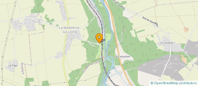 localisation de l'entreprise MONSIEUR SEBASTIEN FOURCAULT à LA MADELEINE-SUR-LOING