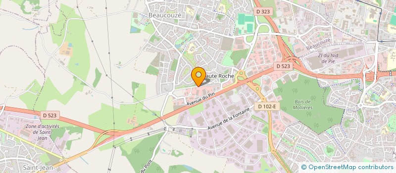 localisation de l'entreprise MONSIEUR SEBASTIEN FOUREL à BEAUCOUZE