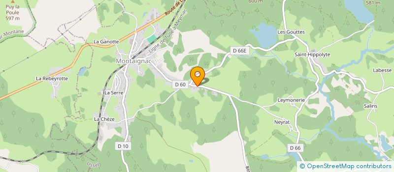 localisation de l'entreprise MONSIEUR SEBASTIEN FOURNAJOUX  MONTAIGNAC-SUR-DOUSTRE