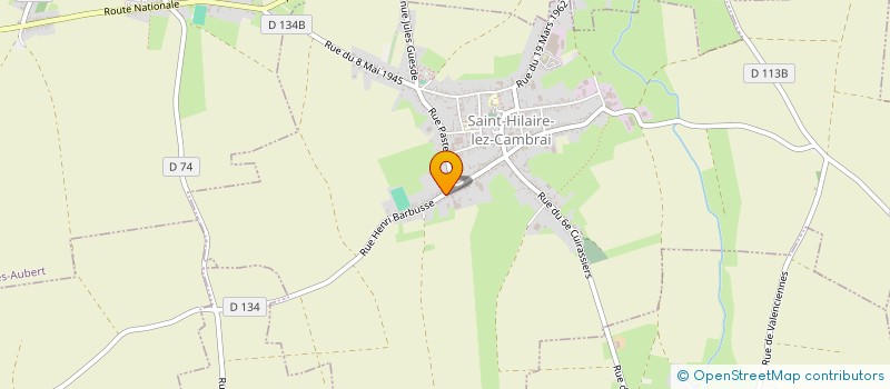 localisation de l'entreprise MONSIEUR SEBASTIEN FOURNIER  SAINT-HILAIRE-LEZ-CAMBRAI