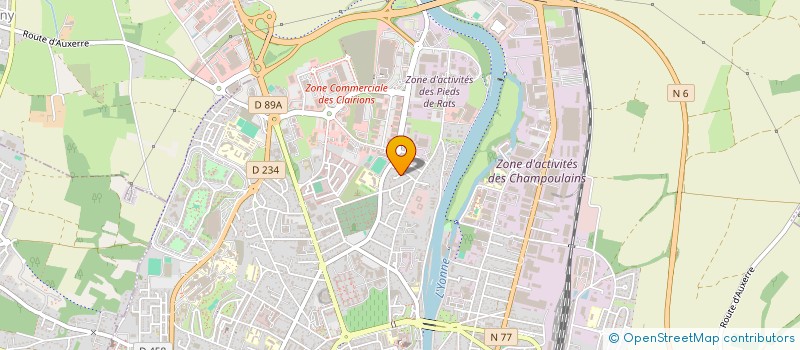 localisation de l'entreprise MONSIEUR SEBASTIEN FOURNIER à AUXERRE