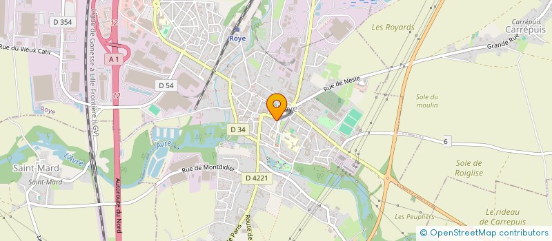 localisation de l'entreprise MONSIEUR SEBASTIEN FRANCELLE  ROYE