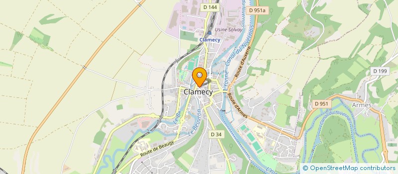 localisation de l'entreprise MONSIEUR SEBASTIEN FRANKI à CLAMECY
