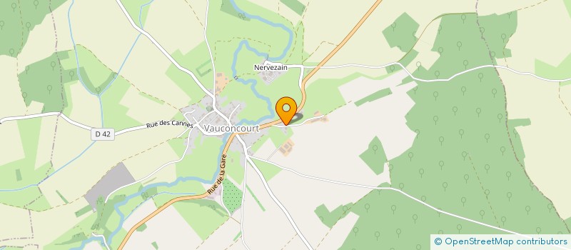 localisation de l'entreprise MONSIEUR SEBASTIEN FRERE  VAUCONCOURT-NERVEZAIN