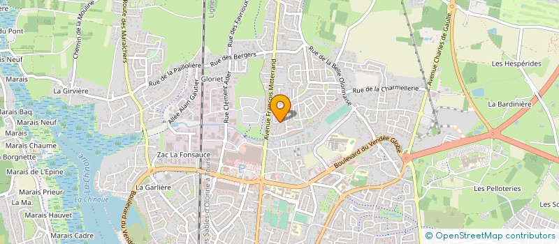 localisation de l'entreprise MONSIEUR SEBASTIEN FRITEAU à LES SABLES D'OLONNE