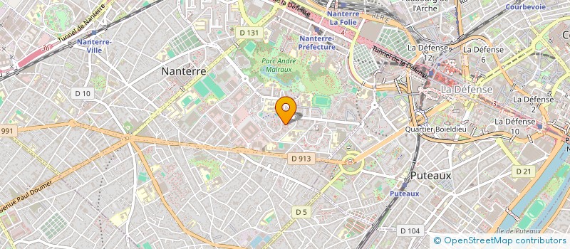 localisation de l'entreprise MONSIEUR SEBASTIEN FRITZ  NANTERRE