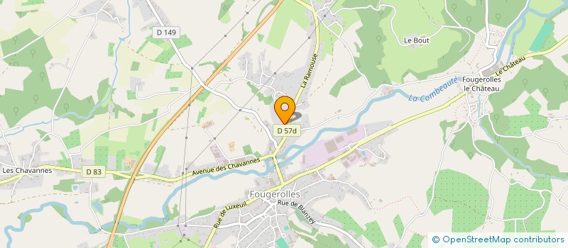 localisation de l'entreprise MONSIEUR SEBASTIEN FRUGIER  FOUGEROLLES-SAINT-VALBERT