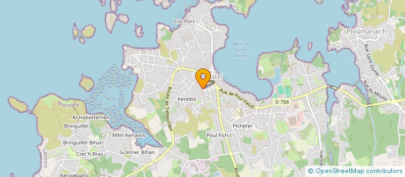 localisation de l'entreprise MONSIEUR SEBASTIEN GABRIEL  TREGASTEL