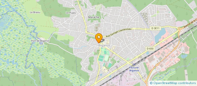 localisation de l'entreprise MONSIEUR SEBASTIEN GACHERIEU  BIGANOS