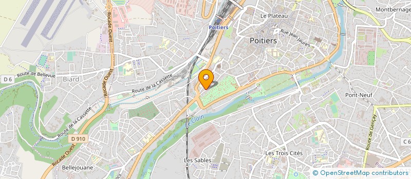 localisation de l'entreprise MONSIEUR SEBASTIEN GAETTA à POITIERS